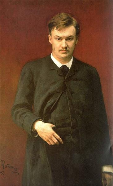 Portrait of the Composer Alexander Glazunov, 1887 - Ilja Jefimowitsch Repin