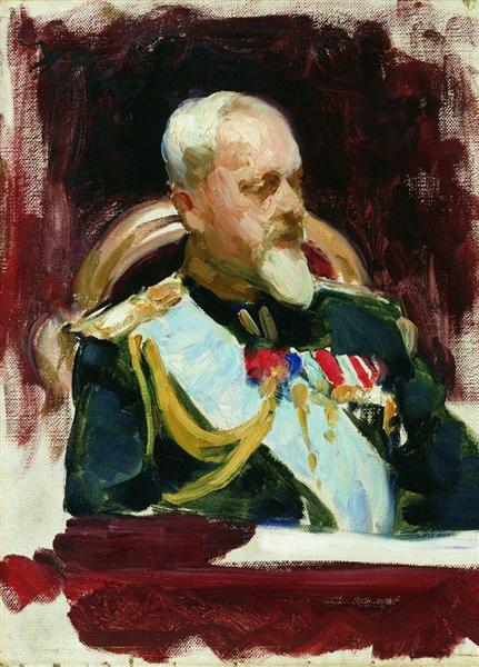 Sketch for the painting Ceremonial Meeting of the State Council on May 7, 1901, 1903 - Ilya Yefimovich Repin