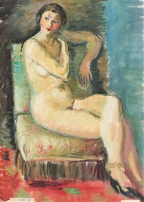 Nude on the Chair - Iosif Iser