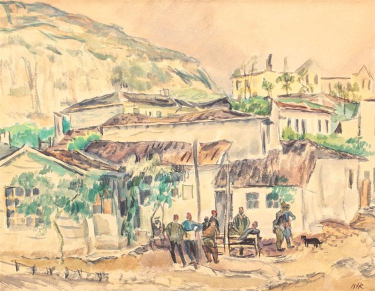 Turks at the Cafe, 1925 - Iosif Iser