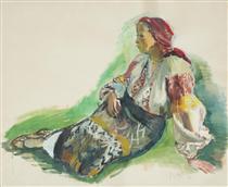 Woman from Muscel - Iosif Iser