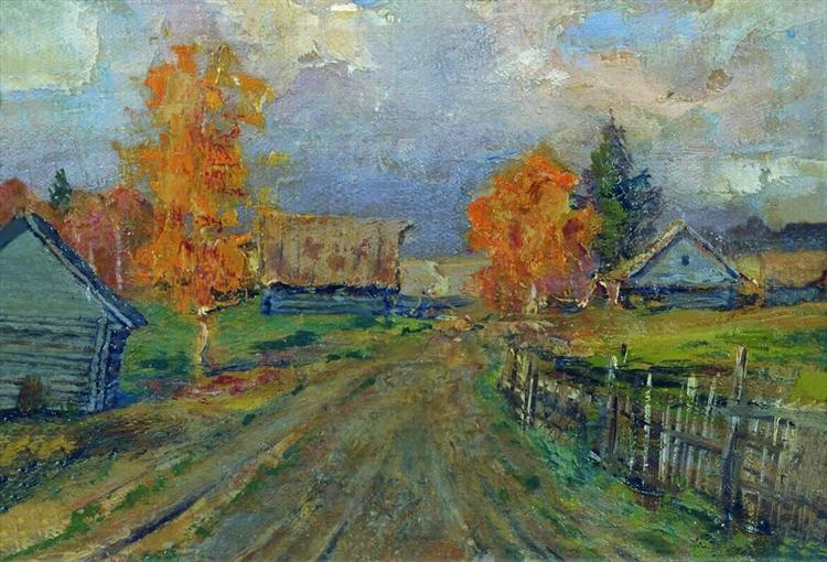 Autumn landscape, c.1895 - Isaak Iljitsch Lewitan