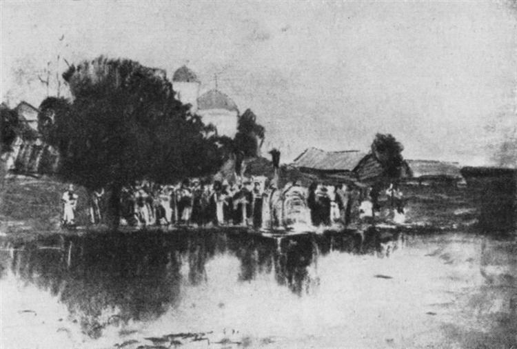 Blessing of the waters, 1893 - 艾萨克·伊里奇·列维坦