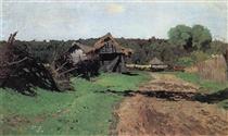 Entrance to the village - Isaac Levitan