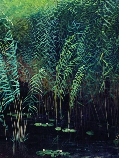 Reeds and water lilies, 1889 - 艾萨克·伊里奇·列维坦