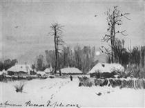 Village. Winter. - Isaak Iljitsch Lewitan