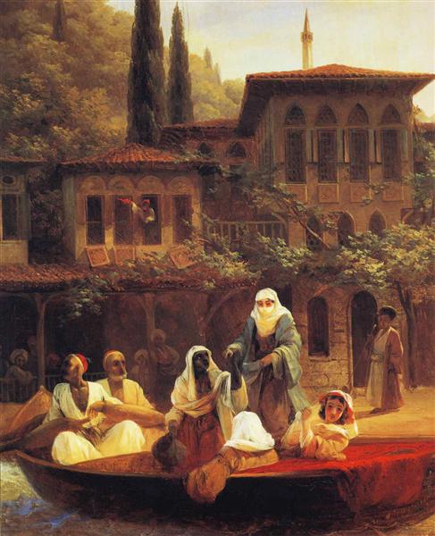 Kumkapi boat ride in Constantinople, 1846 - Iwan Konstantinowitsch Aiwasowski