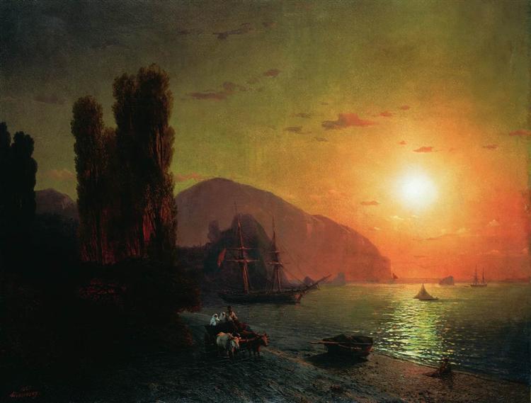 Crimean view. Ayu-Dag, 1865 - Ivan Konstantinovich Aivazovskii