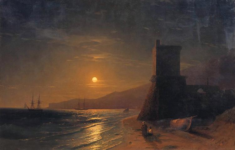 Lunar night, 1862 - Iwan Konstantinowitsch Aiwasowski