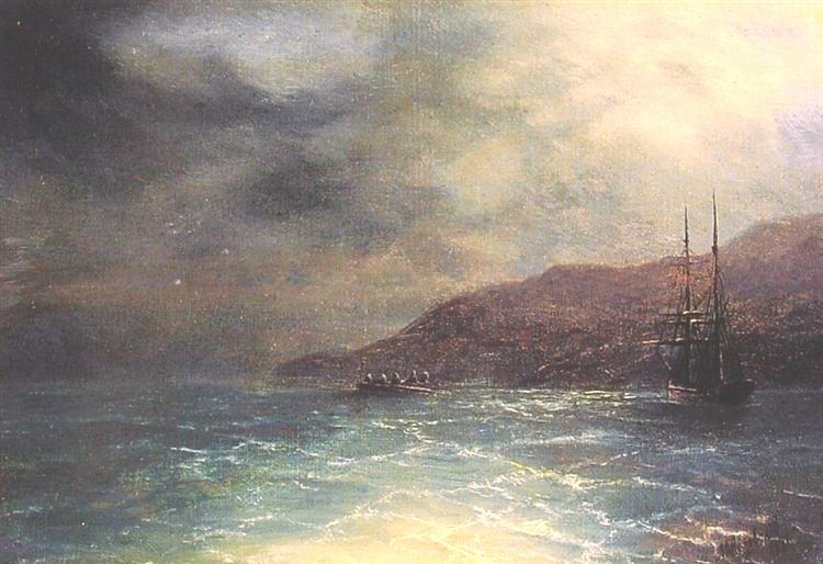 Nocturnal voyage - Ivan Konstantinovich Aivazovskii