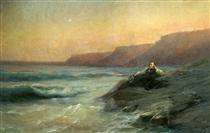 Alexandre Pouchkine sur la côte de la Mer noire - Ivan Aïvazovski