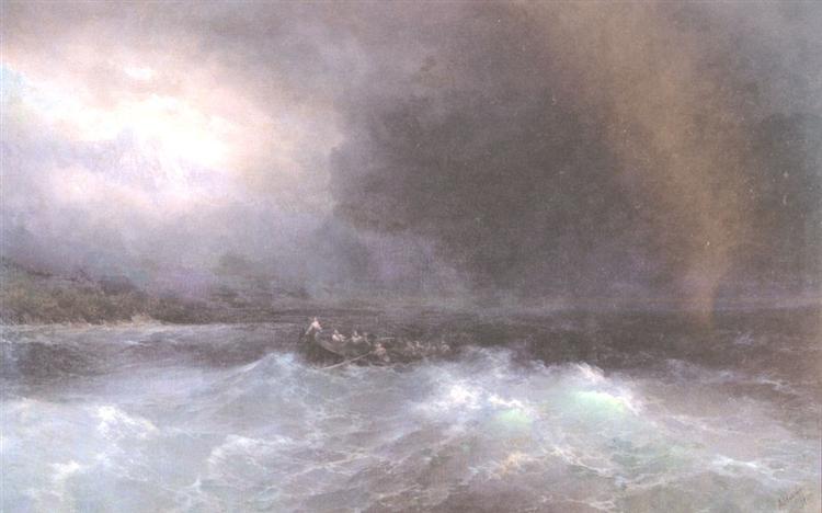 Корабель в морі, 1895 - Іван Айвазовський