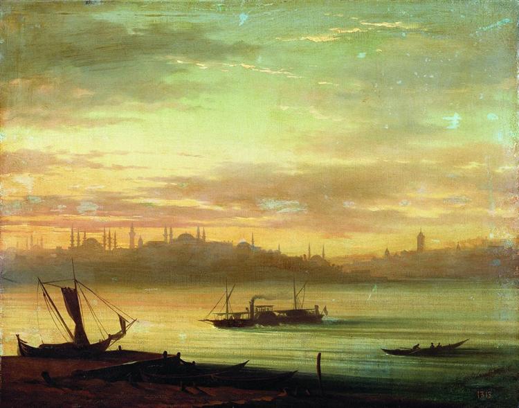 View of the Bosporus, 1864 - Ivan Aivazovsky
