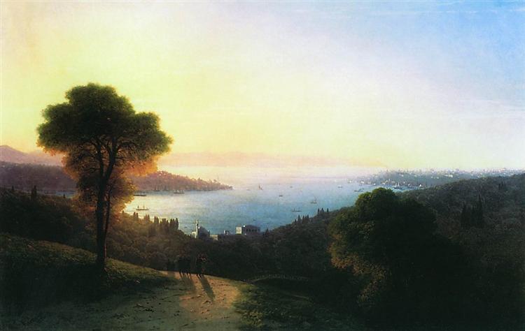 View of the Bosporus, 1874 - Iwan Konstantinowitsch Aiwasowski