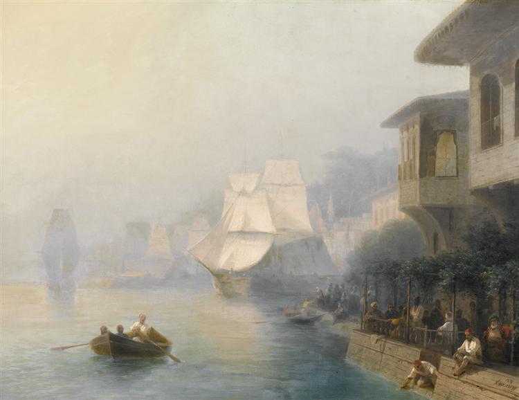 View of the Bosporus, 1878 - 伊凡·艾瓦佐夫斯基