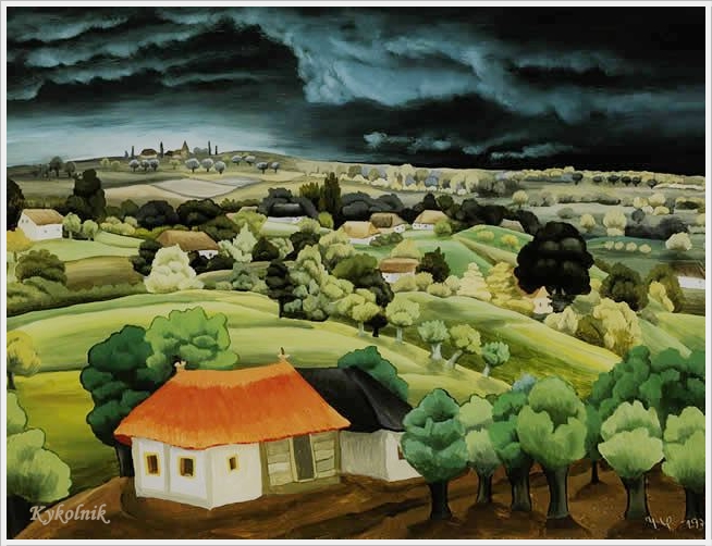 Landscape with a house, 1939 - Ivan Generalić