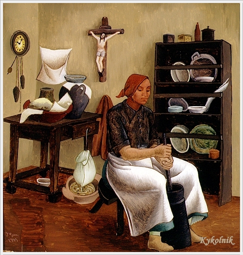 Making Cheese, 1943 - Іван Генералич