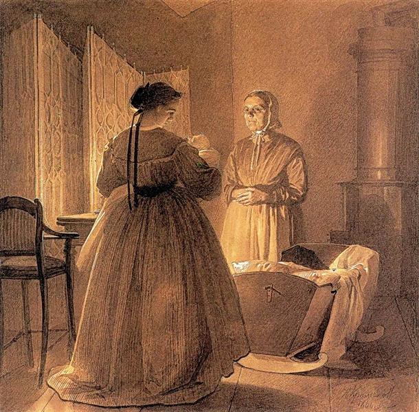 Семья художника, 1866 - Иван Крамской