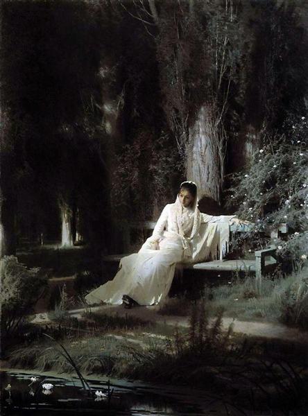 Лунная ночь, 1880 - Иван Крамской