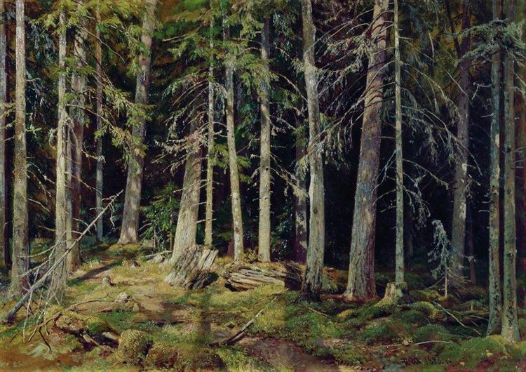 Forest. Mounds, 1888 - Iván Shishkin