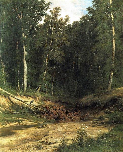Лесной ручей (Чернолесье), 1874 - Иван Шишкин
