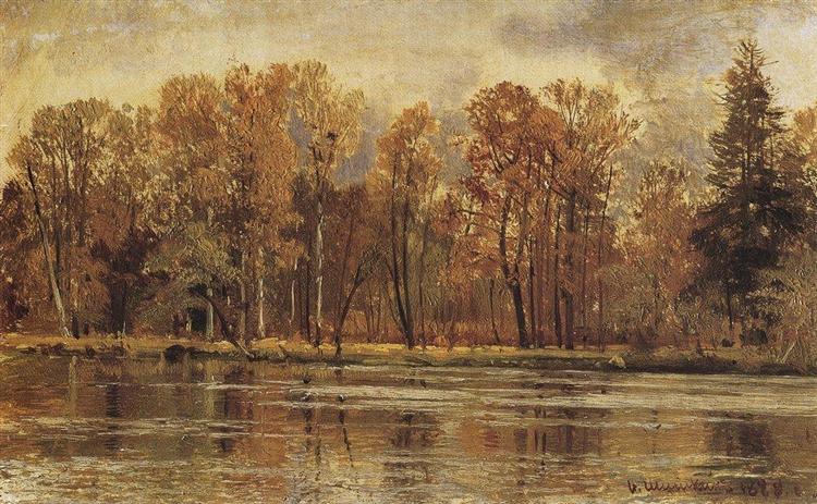 Golden autumn, 1888 - Іван Шишкін