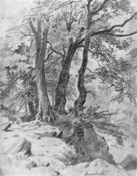 Na floresta, 1886 - Ivan Shishkin
