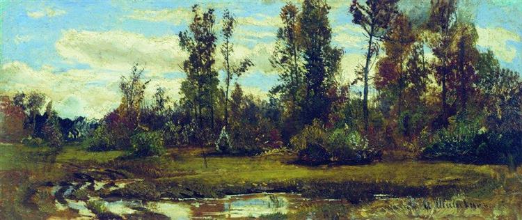Lake in the forest - Ivan Shishkin