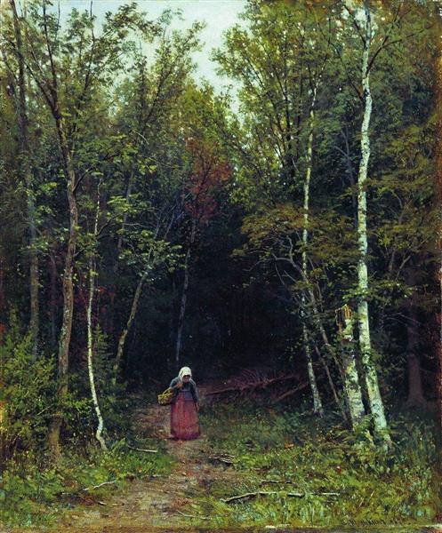 Landscape with a Woman, 1872 - Іван Шишкін