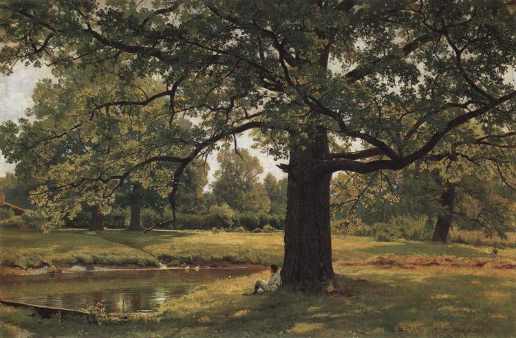 Oaks in Old Peterhof, 1891 - 伊凡·伊凡諾維奇·希施金