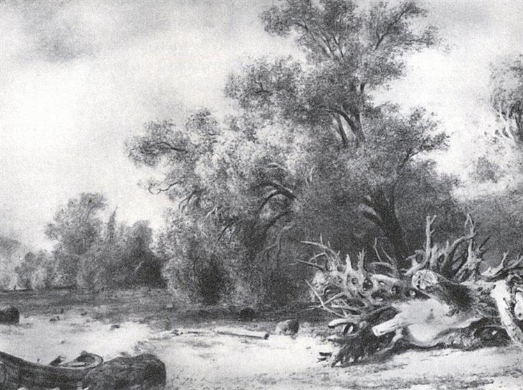 Oaks under Sestroretsk, 1857 - Iwan Iwanowitsch Schischkin