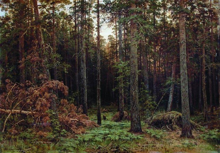 Pine forest, 1885 - Iván Shishkin