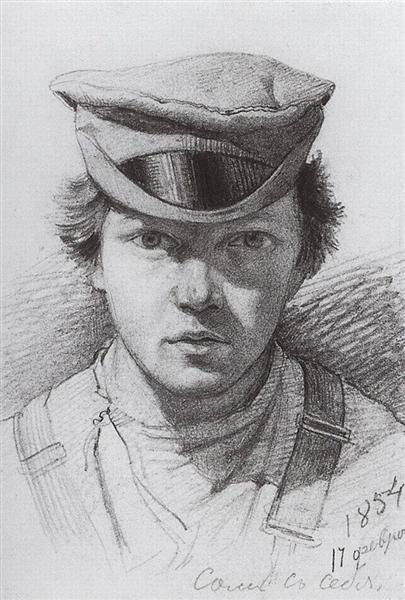 Self-portrait, 1854 - 伊凡·伊凡諾維奇·希施金