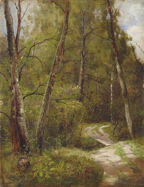 The path in the forest, 1886 - Iván Shishkin