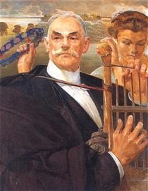Portrait of Władysław Żeleński - Jacek Malczewski
