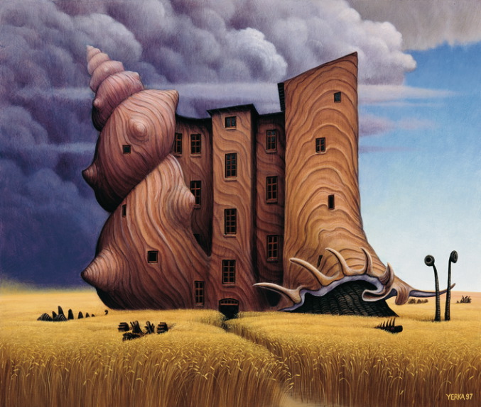 Snail's rent - Jacek Yerka