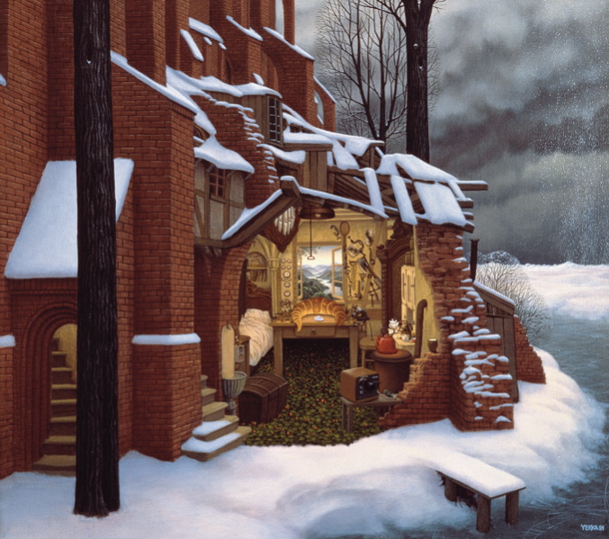 The snow is not permitted, 1991 - Jacek Yerka