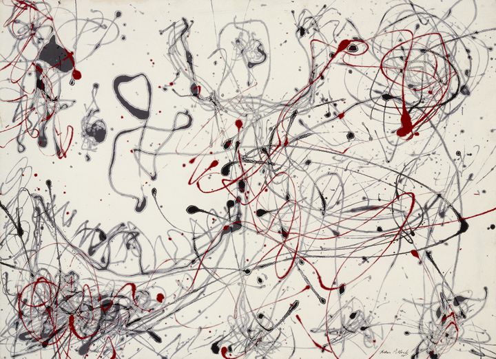 Number 4 (Gray and Red), 1948 - Jackson Pollock