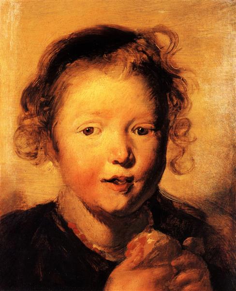 Child's head, 1620 - Jacob Jordaens