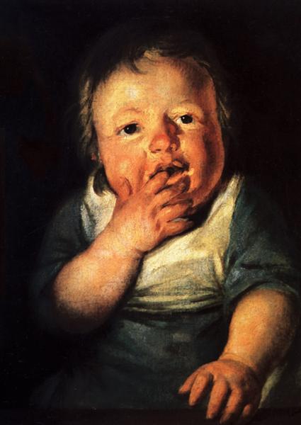 Study of little child, 1626 - Якоб Йорданс
