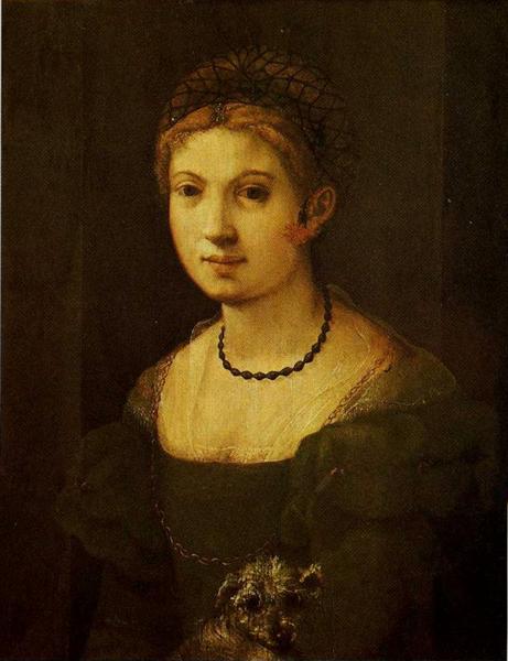 Портрет молодої жінки, c.1535 - Джакопо Понтормо