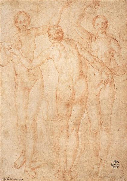 Три грації, c.1535 - Джакопо Понтормо