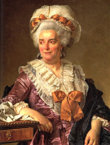 Portrait of Madame Charles-Pierre Pecoul, nee Potain, mother-in-law of the artist, 1784 - Жак-Луї Давід