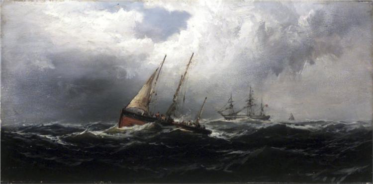 After a Gale - Wreckers, 1875 - James Hamilton
