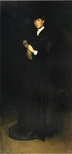 Arrangement in Black, No. 8: Portrait of Mrs. Cassatt, 1883 - 1885 - James McNeill Whistler