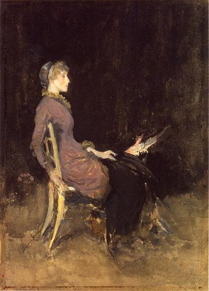 Black and Red, 1883 - 1884 - James McNeill Whistler
