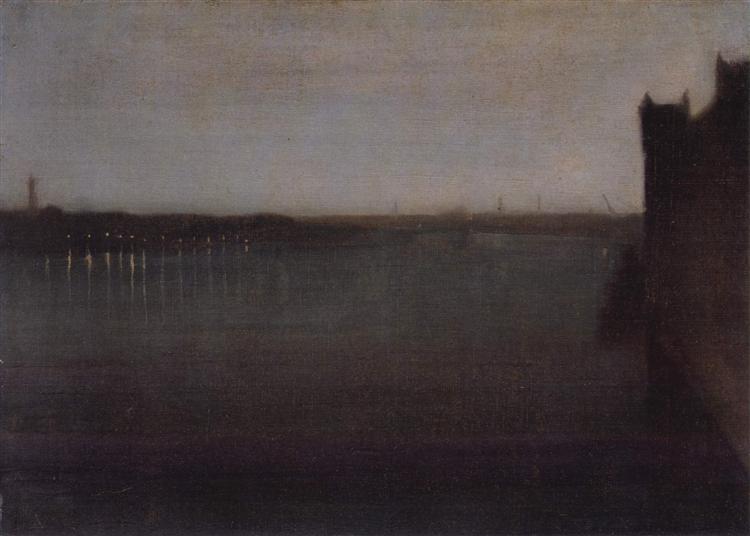 Nocturne: Grey and Gold, 1871 - 1874 - James Abbott McNeill Whistler