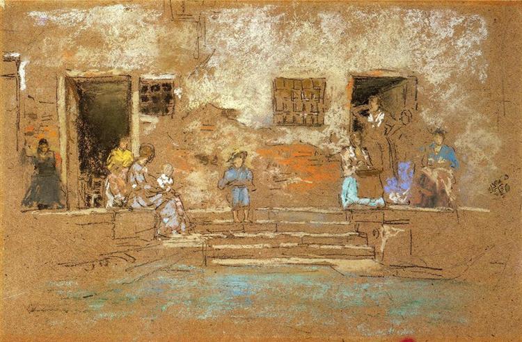 The Steps, 1880 - James McNeill Whistler