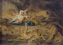 Sketch for 'Daniel in the Lion's Den' - Джеймс Ворд