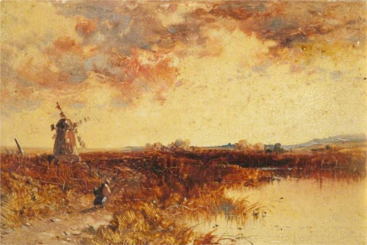 Scene with a Windmill - James Webb
